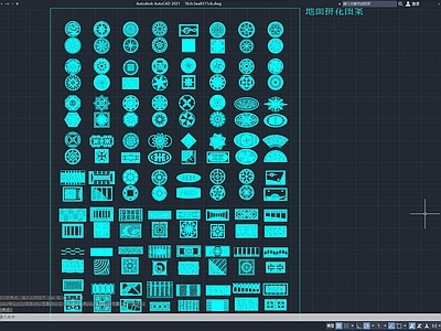 地面拼花图 图案 雕 案建筑纹 施工图