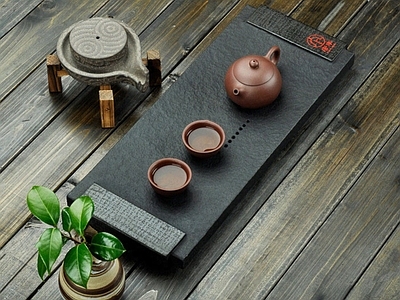 新中式茶具 茶盘 茶水杯