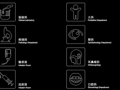 医院导视 图库 工装综合图库 工装图库