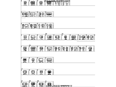 金地大平层卧室厨房卫生间立面 施工图