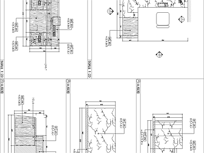 接待服务台大样图 施工图