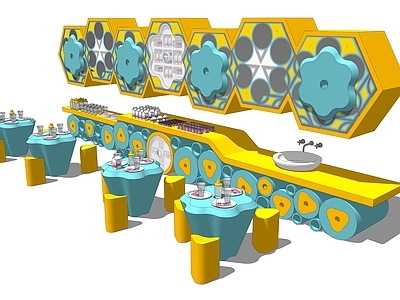现代儿童学习桌椅组合