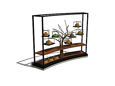 现代蛋糕展示架 面包