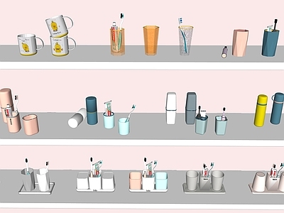 现代洗浴用品 漱口杯 洗漱杯 牙刷杯