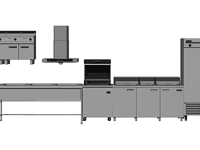 现代厨房用品组合 中央厨具 酒店后厨