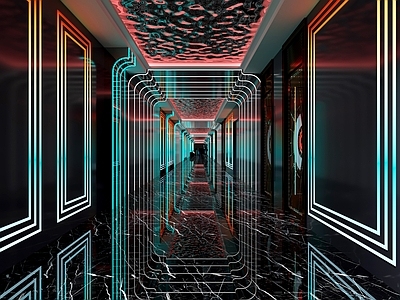 现代KTV走道
