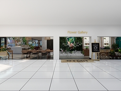 北欧花店 汉堡店 绿植 饮品店 餐饮店 奶茶店
