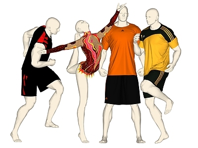 现代模特 服装