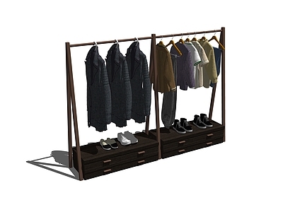 现代展示架 服装展示杨 货架 衣服