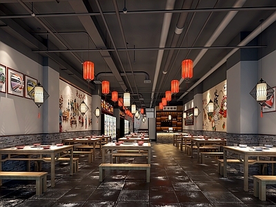 中式火锅店 方桌