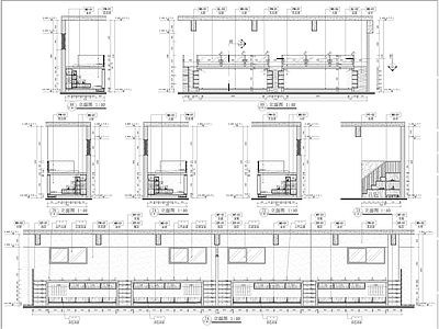 幼儿园活动区及宿舍立面 施工图