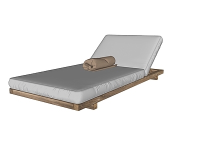 现代户外躺椅