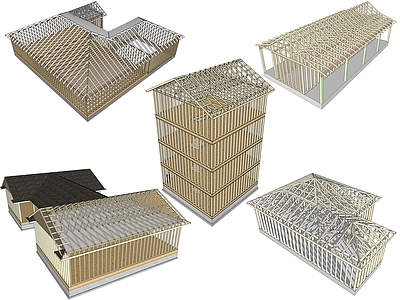 现代建筑构件 风格建筑