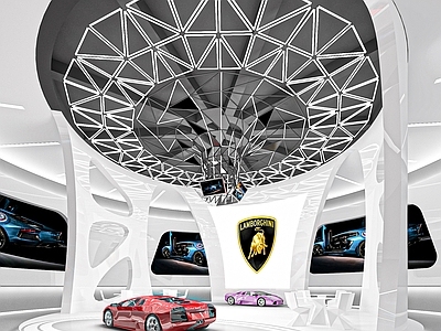 现代汽车4S店 汽车 超级跑车