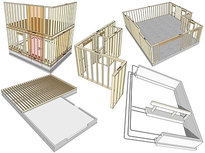 现代木结构建筑构件