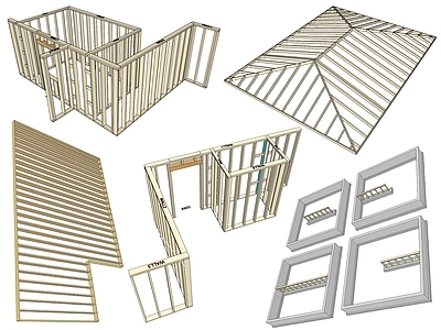 现代木结构建筑构件