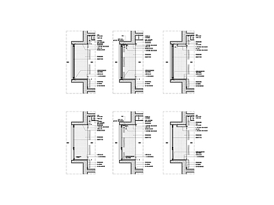 室内飘窗剖面做法节点大样图 多种样式 施工图