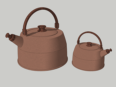 现代茶具 黄铜茶壶