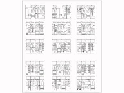 设计研发衣柜通用动态图库 施工图