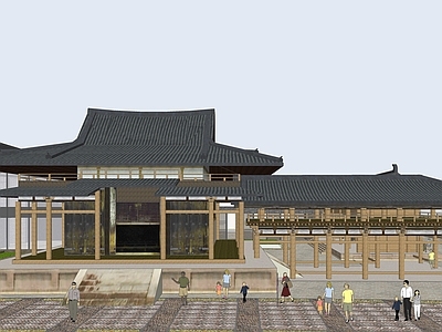 中式寺庙建筑