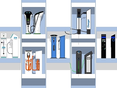现代其他公用器材 新能源汽车充电桩 充电站