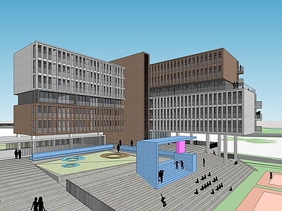 现代图书馆建筑 教学楼
