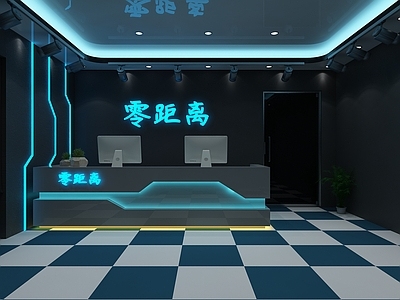 现代VR体验馆 VR体验店展厅 VR游戏室