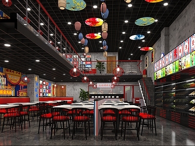 工业风国潮火锅店