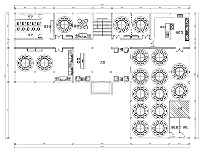 三层办公空间施工图 施工图