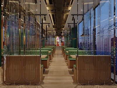 现代烧烤店 烤肉店 火锅店
