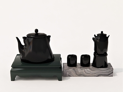 新中式茶具 茶壶 茶杯 茶托 茶盘