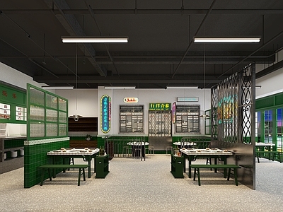 工业风火锅店