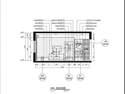 现代酒店客房双床房 标准间 宾馆含全套 客房装修 施工图