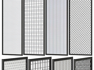 现代不锈钢隔断 镂空 花格 金属隔断 玻璃隔断