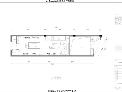 层高6米的上下层服装店CAD