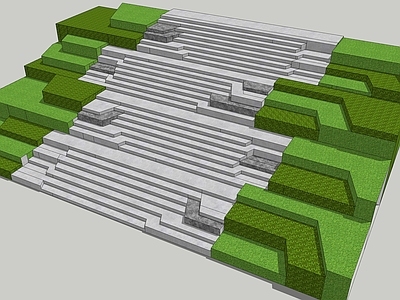 现代公园景观 景观台阶