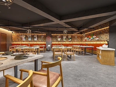 工业风烧烤店