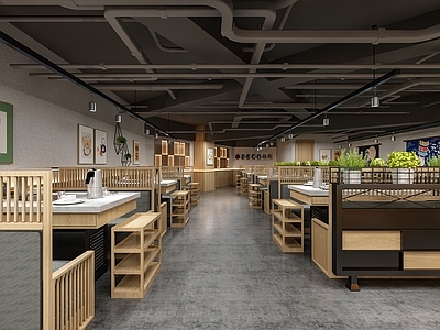 工业风烧烤店