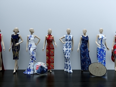 现代服装模特