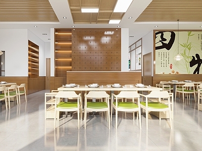 日式火锅店 拉面店 餐桌