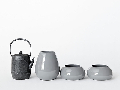 新中式茶具 茶杯 茶壶 水盂