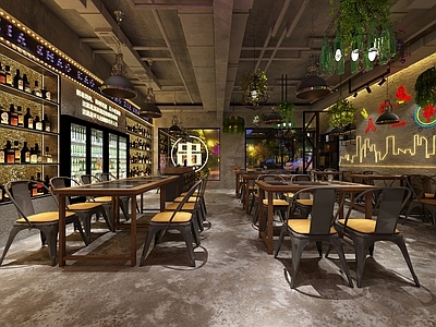 工业风火锅店