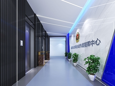 现代公司电梯间