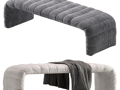 现代床尾凳