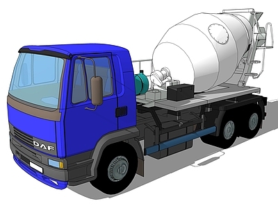 现代工程车 水泥车 混凝土搅拌车