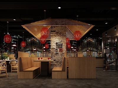 工业风火锅店