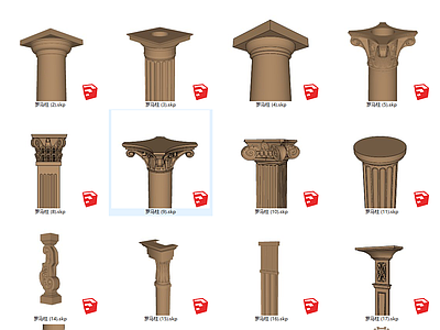 欧式罗马柱组合