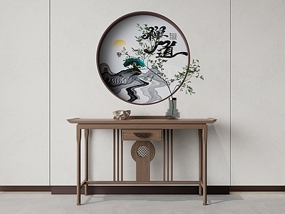新中式端景台