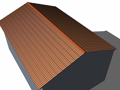 现代建筑材料 红瓦 屋顶