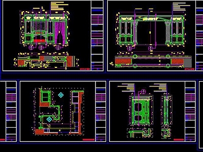 全套整木家居展厅CAD 施工图